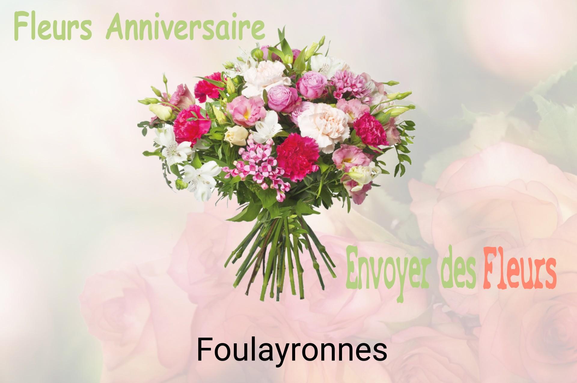 Bouquet de fleurs d’anniversaire livré à Foulayronnes