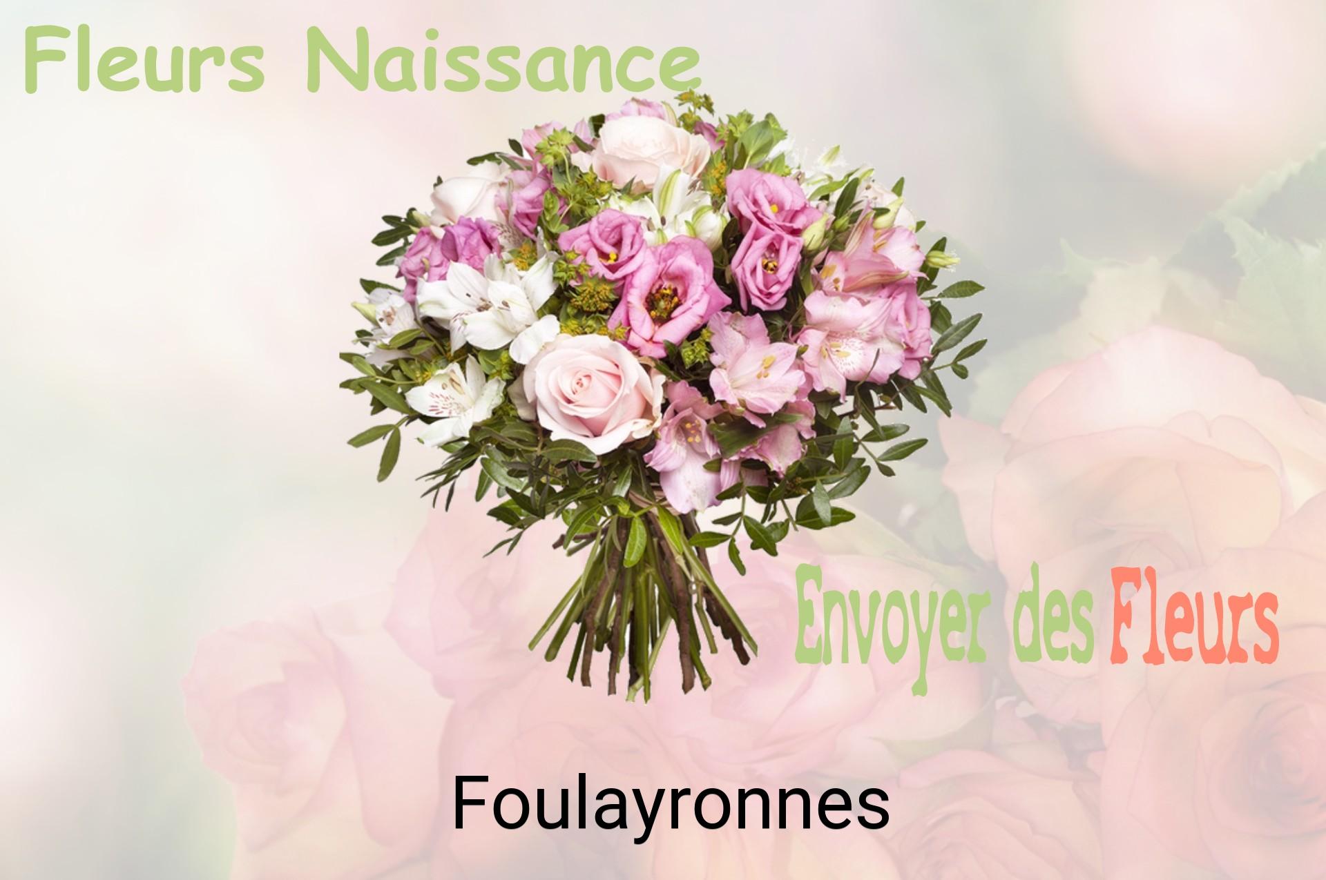 Bouquet de fleurs de naissance livré à Foulayronnes